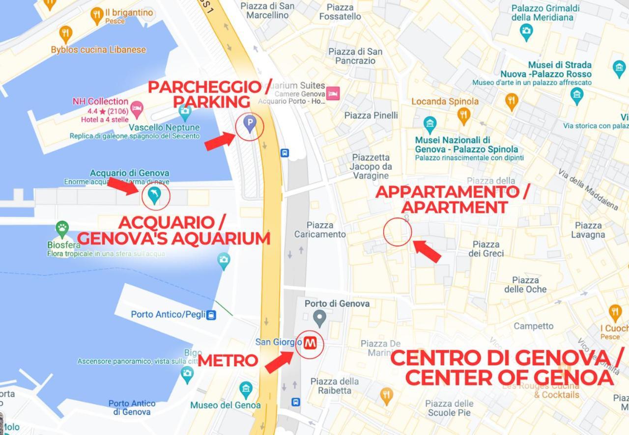 Immobirent - "Acquario" Luxury In Pieno Centro Apartment เจนัว ภายนอก รูปภาพ